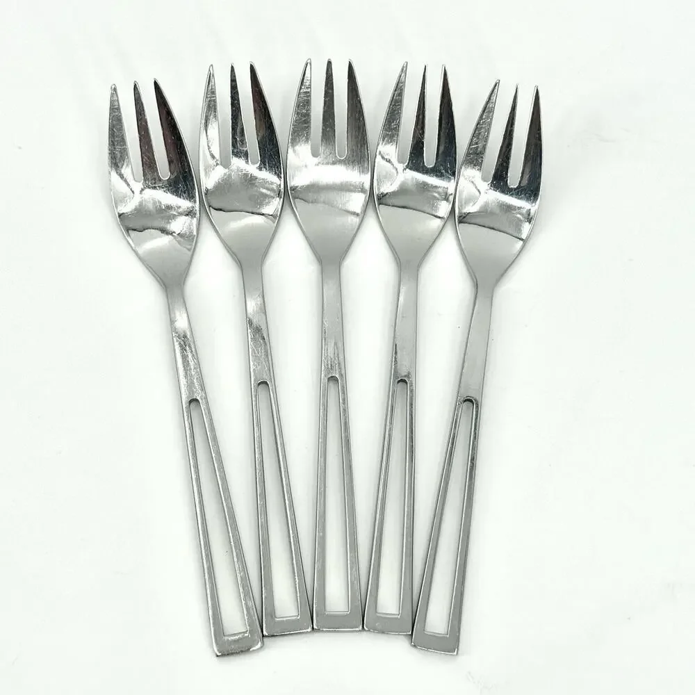 Supreme Cutlery Aperto Stainless Steel Dinner Forks Set Of 5 Japan 7 1/8 inch